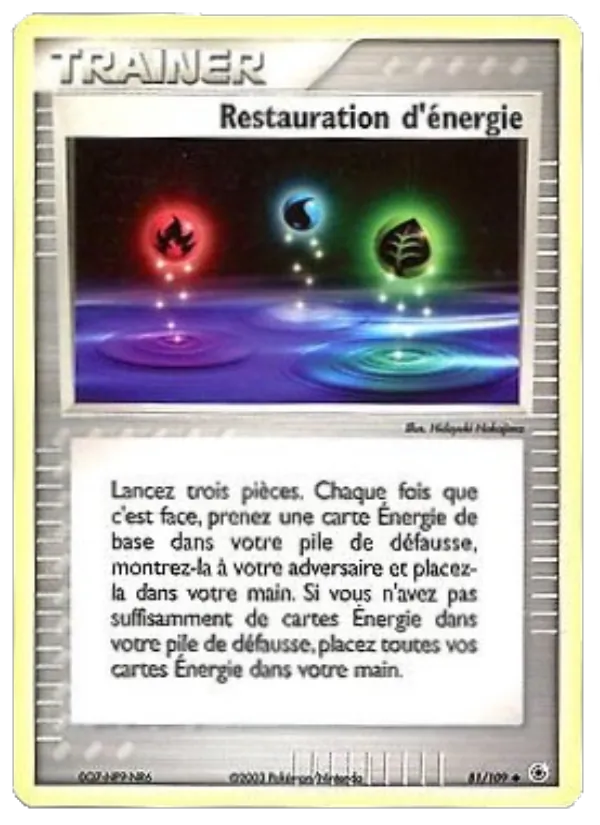 Restauration d'énergie – EX Rubis & Saphir 81