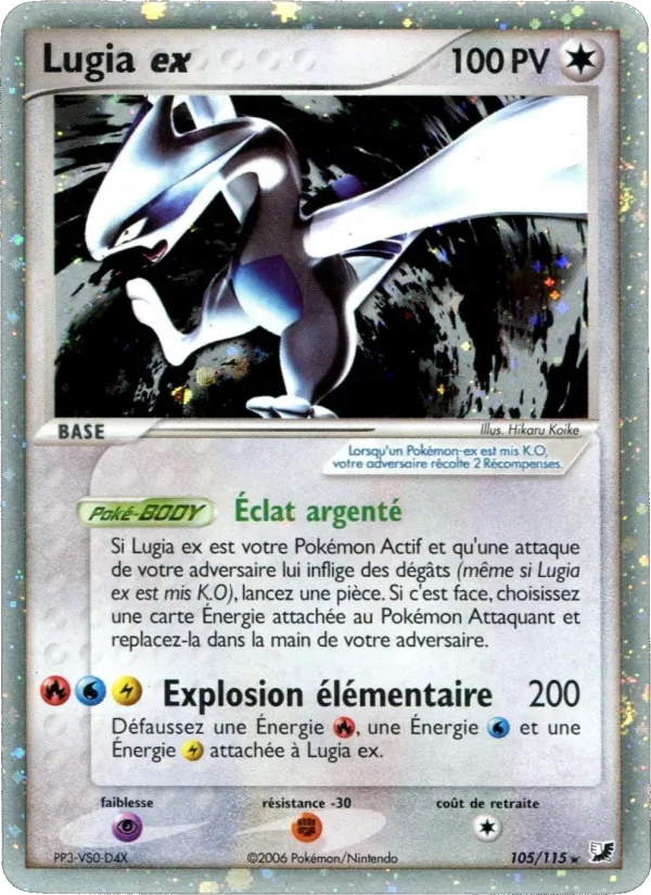 Lugia ex – EX Forces Cachées 105