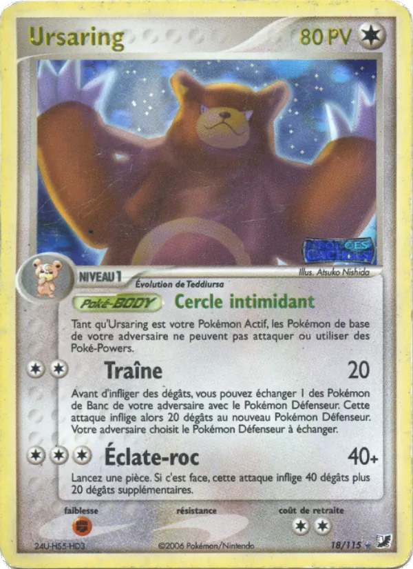 Ursaring – EX Forces Cachées 18