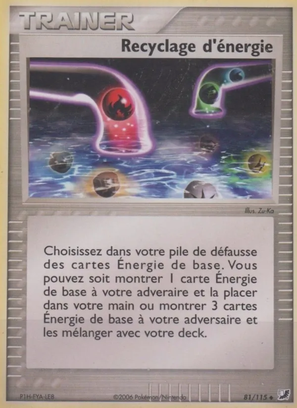 Recyclage d'énergie – EX Forces Cachées 81