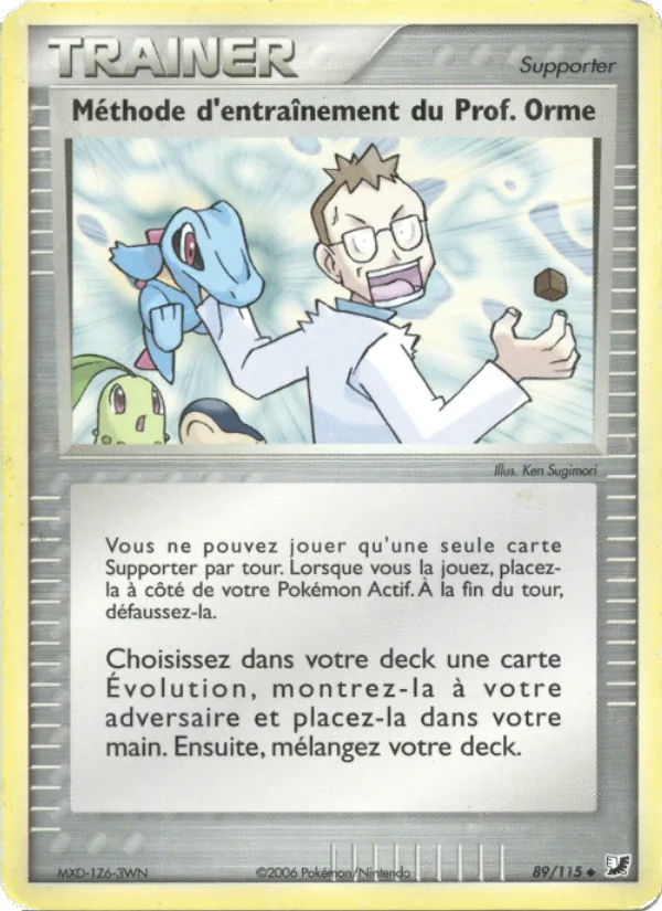 Méthode d'entraînement du Prof. Orme – EX Forces Cachées 89