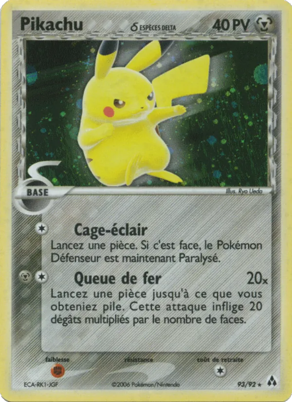 Pikachu δ – EX Créateurs de légendes 93