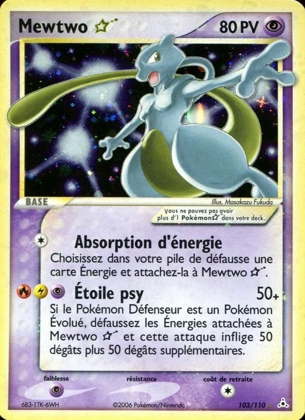 Mewtwo ☆ – EX Fantômes Holon 103