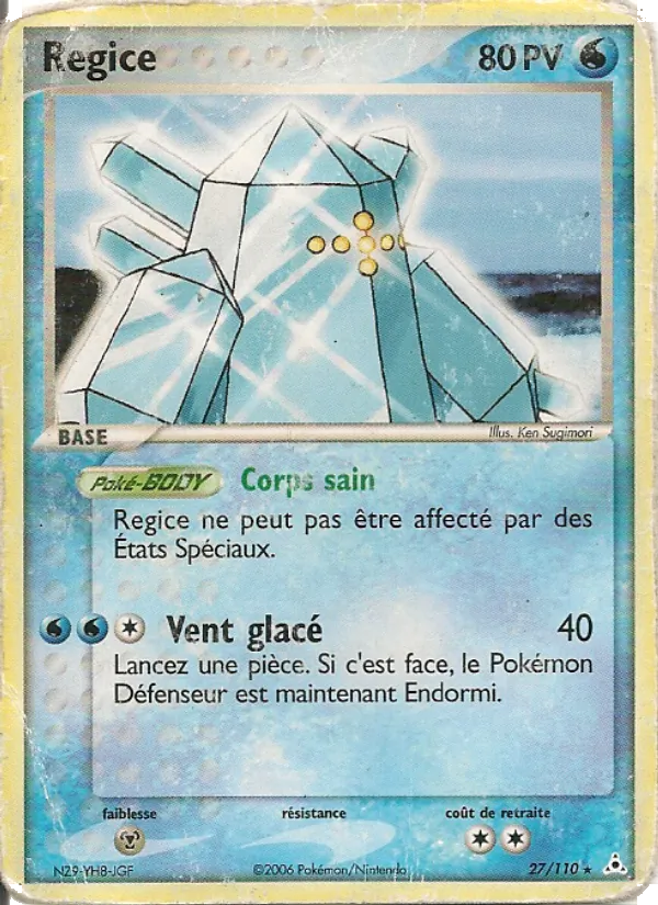 Regice – EX Fantômes Holon 27