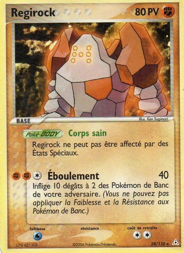 Regirock – EX Fantômes Holon 28