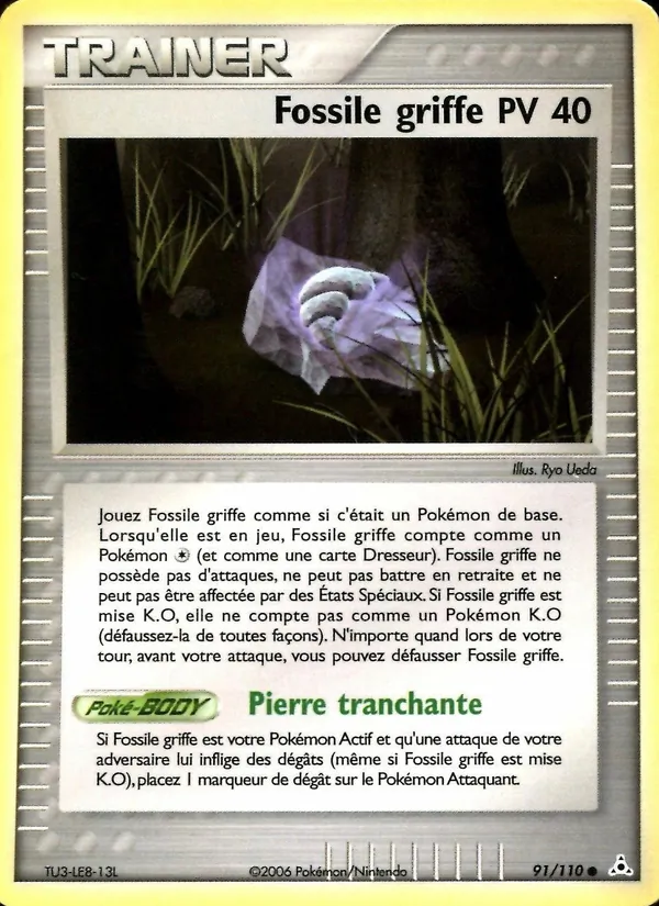 Fossile griffe – EX Fantômes Holon 91