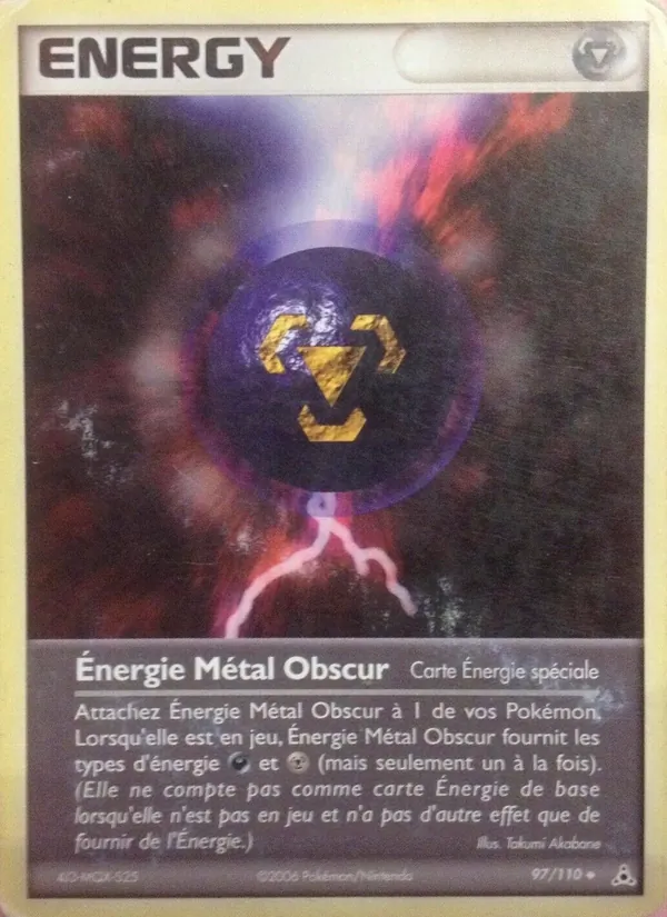 Énergie Métal Obscur – EX Fantômes Holon 97