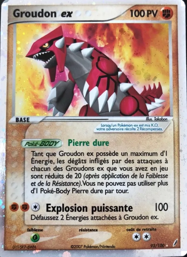 Groudon ex – EX Gardiens de Cristal 93