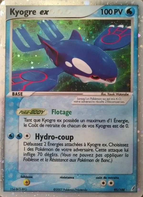 Kyogre ex – EX Gardiens de Cristal 95