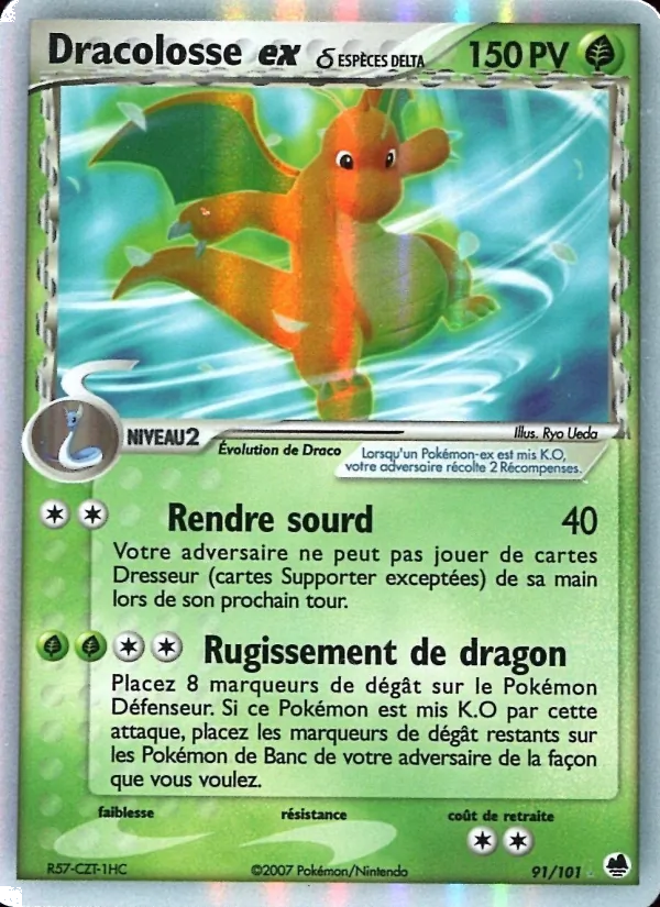 Dracolosse ex δ – EX Île des Dragons 91