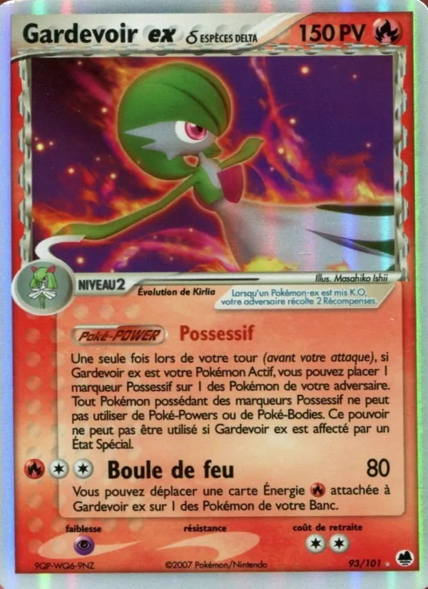 Gardevoir ex δ – EX Île des Dragons 93