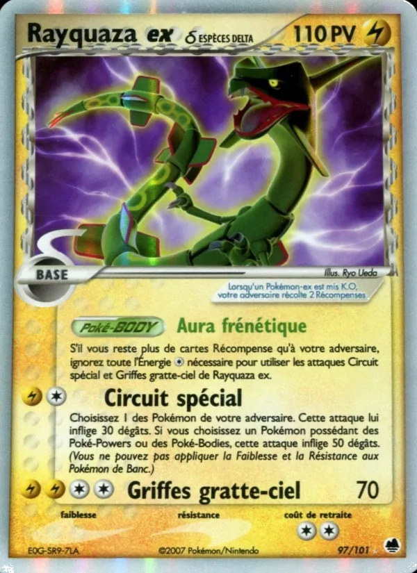 Rayquaza ex δ – EX Île des Dragons 97