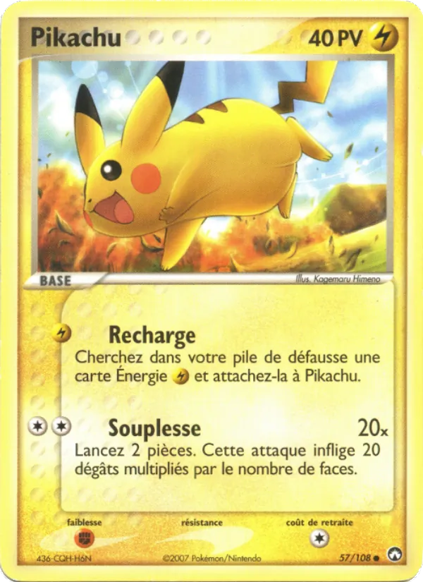 Pikachu – EX Gardiens du Pouvoir 57