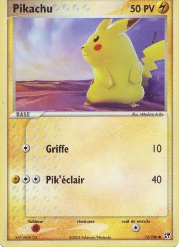 Pikachu – EX Tempête de sable 72