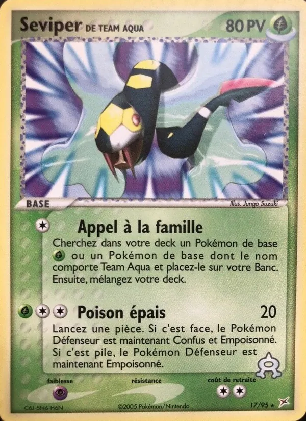 Seviper de Team Aqua – EX Team Magma vs Team Aqua 17
