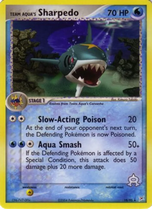Sharpedo de Team Aqua – EX Team Magma vs Team Aqua 18