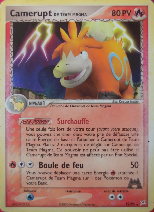 Camerupt de Team Magma – EX Team Magma vs Team Aqua 19