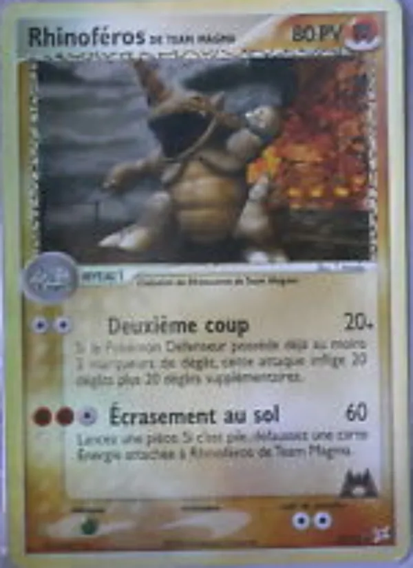 Rhinoféros de Team Magma – EX Team Magma vs Team Aqua 22