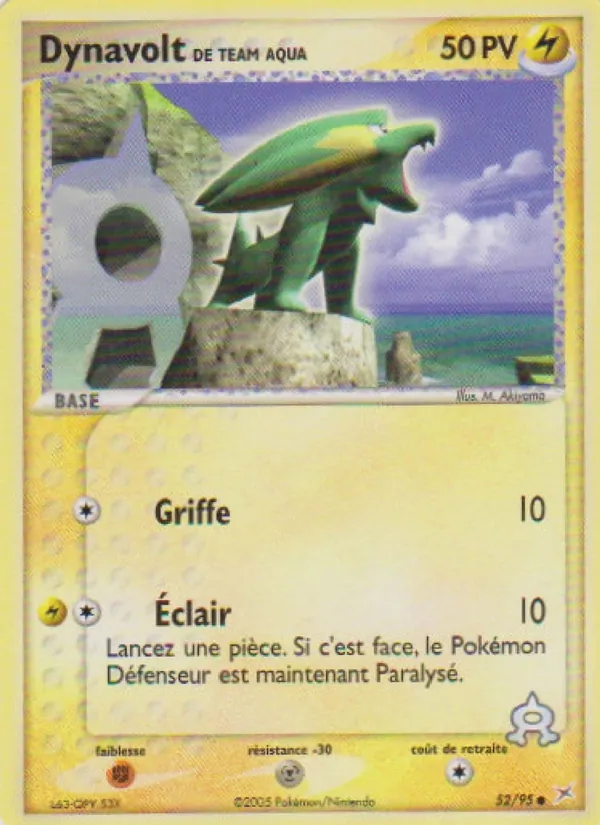 Dynavolt de Team Aqua – EX Team Magma vs Team Aqua 52