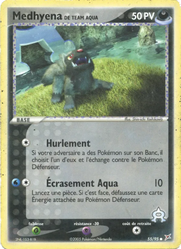 Medhyena de Team Aqua – EX Team Magma vs Team Aqua 55