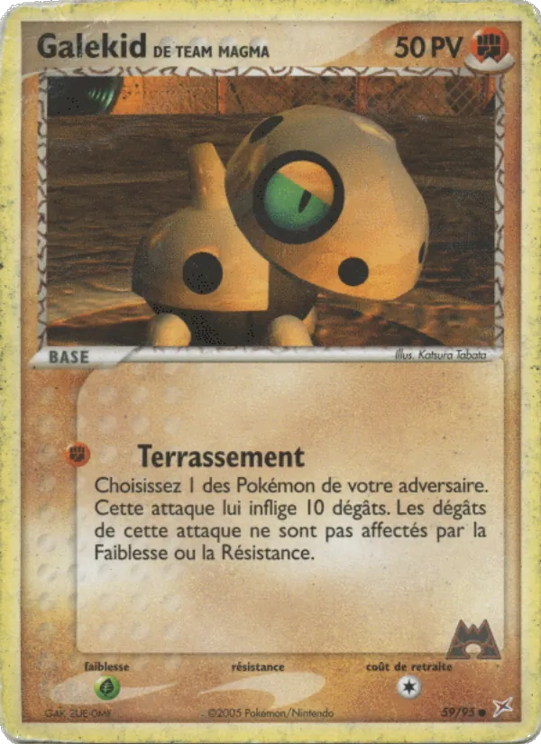 Galekid de Team Magma – EX Team Magma vs Team Aqua 59