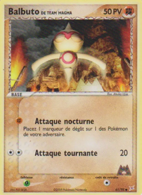 Balbuto de Team Magma – EX Team Magma vs Team Aqua 61