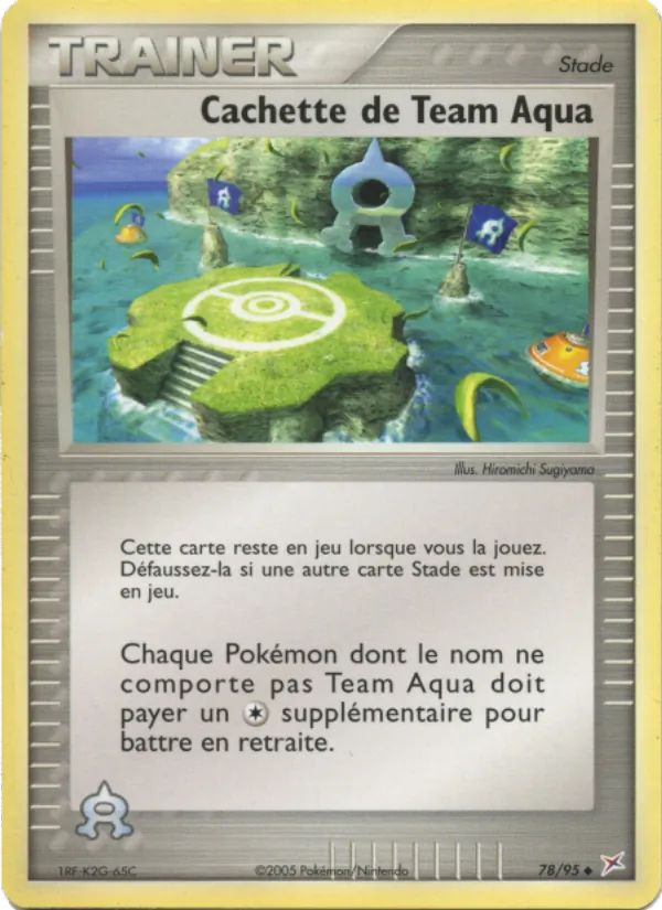Cachette de Team Aqua – EX Team Magma vs Team Aqua 78