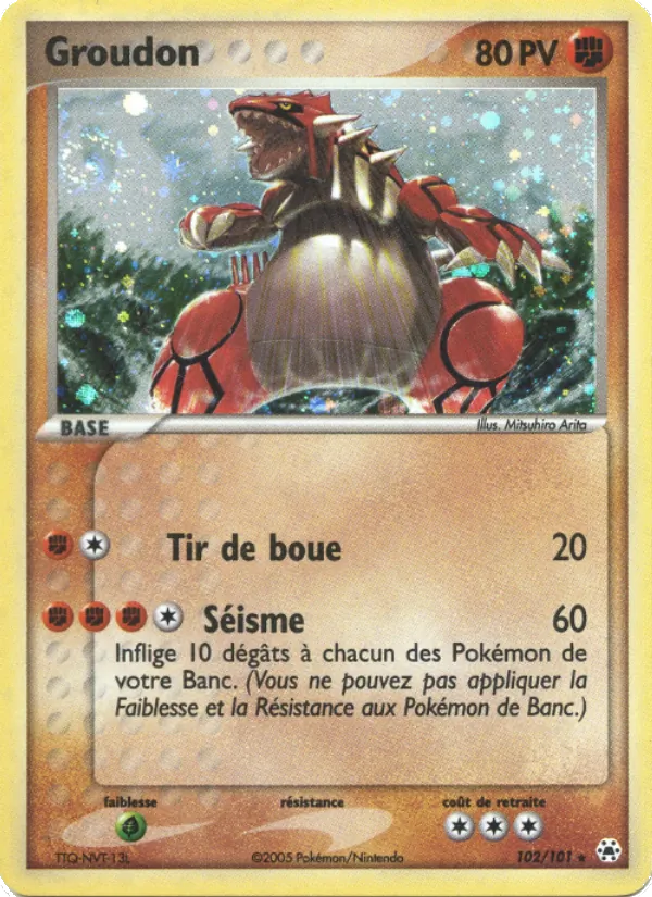 Groudon – EX Légendes Oubliées 102