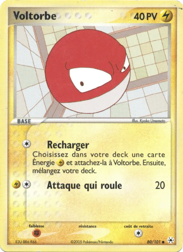 Voltorbe – EX Légendes Oubliées 80