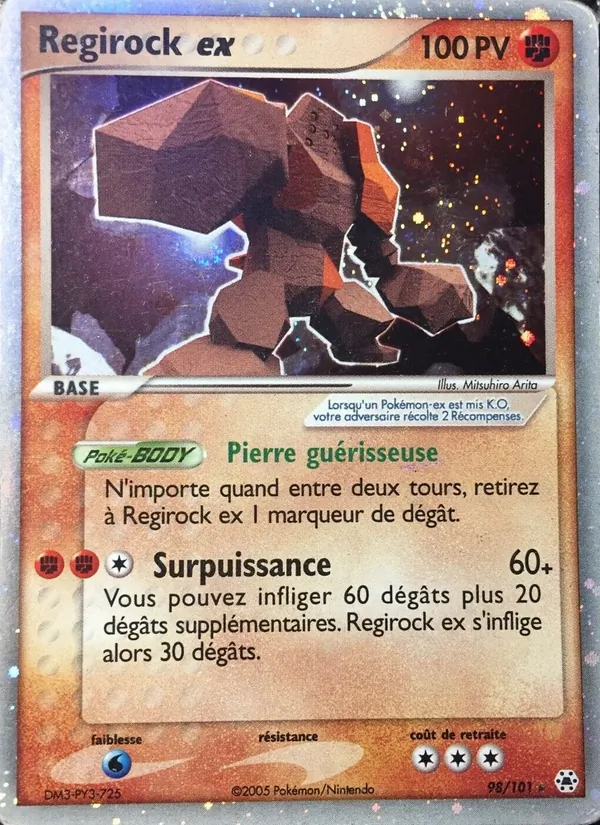 Regirock ex – EX Légendes Oubliées 98