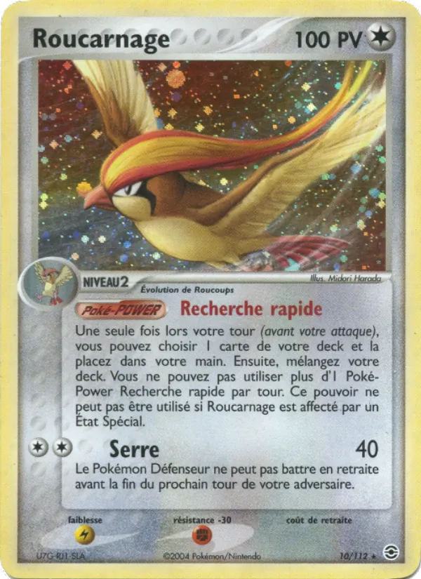 Roucarnage – EX Rouge Feu & Vert Feuille 10