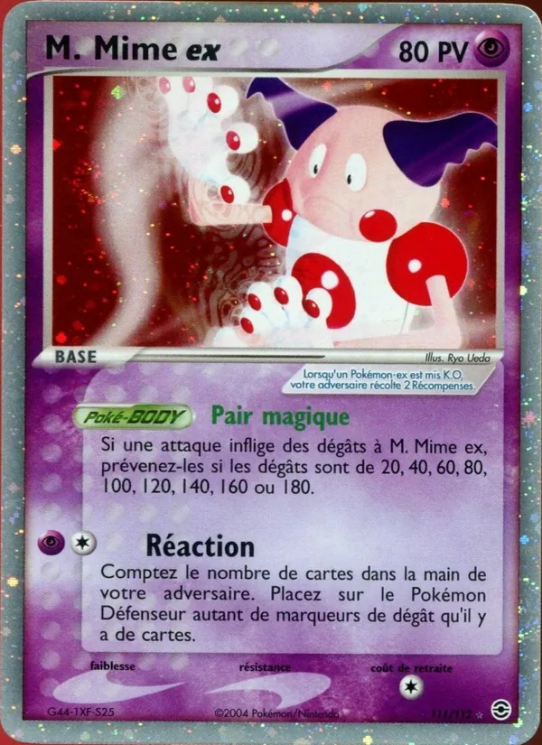 M. Mime ex – EX Rouge Feu & Vert Feuille 111