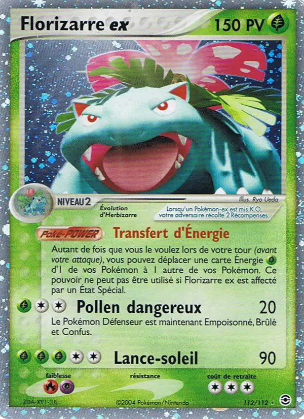Florizarre ex – EX Rouge Feu & Vert Feuille 112