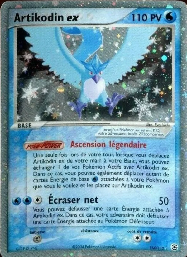 Artikodin ex – EX Rouge Feu & Vert Feuille 114