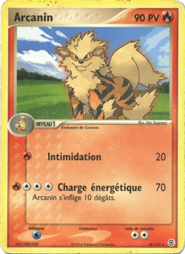 Arcanin – EX Rouge Feu & Vert Feuille 18