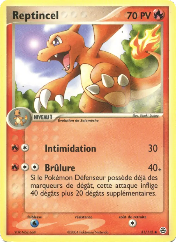 Reptincel – EX Rouge Feu & Vert Feuille 31