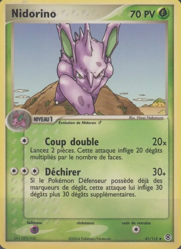 Nidorino – EX Rouge Feu & Vert Feuille 41
