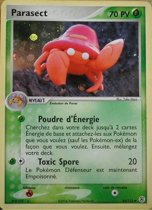 Parasect – EX Rouge Feu & Vert Feuille 43