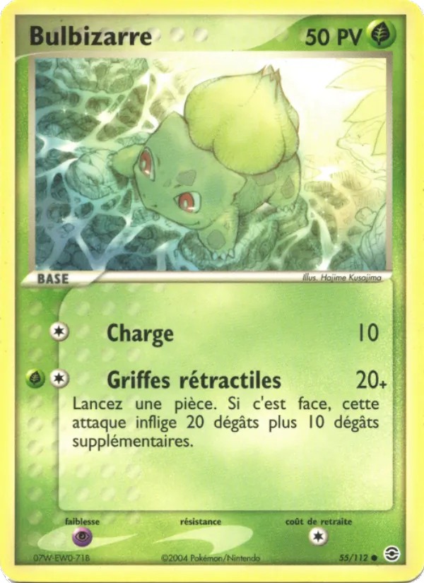 Bulbizarre – EX Rouge Feu & Vert Feuille 55