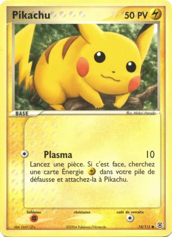 Pikachu – EX Rouge Feu & Vert Feuille 74