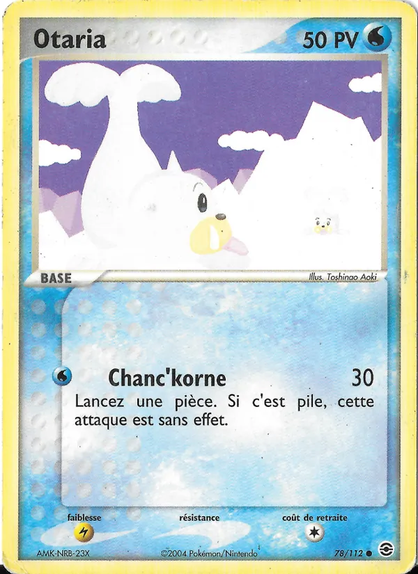 Otaria – EX Rouge Feu & Vert Feuille 78