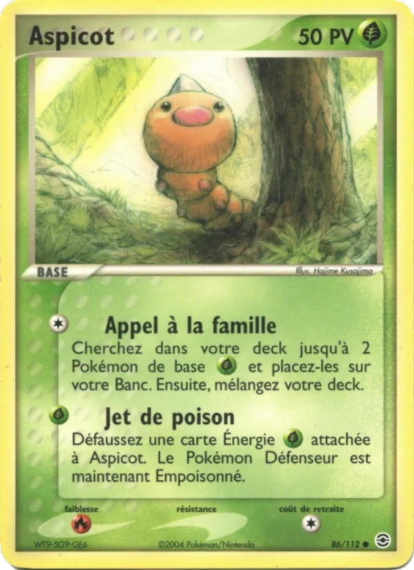 Aspicot – EX Rouge Feu & Vert Feuille 86