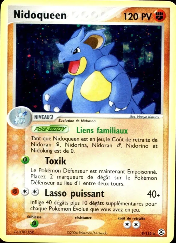 Nidoqueen – EX Rouge Feu & Vert Feuille 9