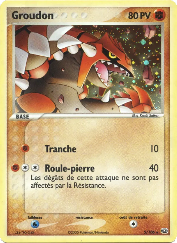 Groudon – EX Émeraude 5