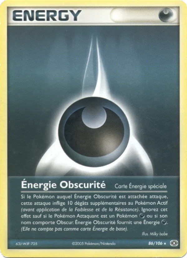 Énergie Obscurité – EX Émeraude 86