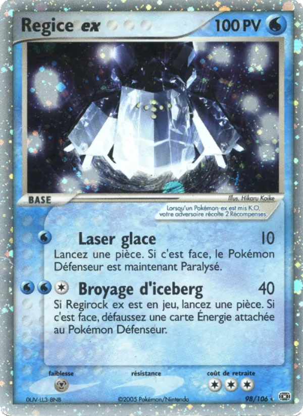Regice ex – EX Émeraude 98