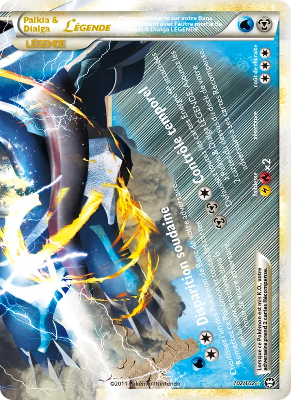 Palkia & Dialga LÉGENDE – Triomphant 102