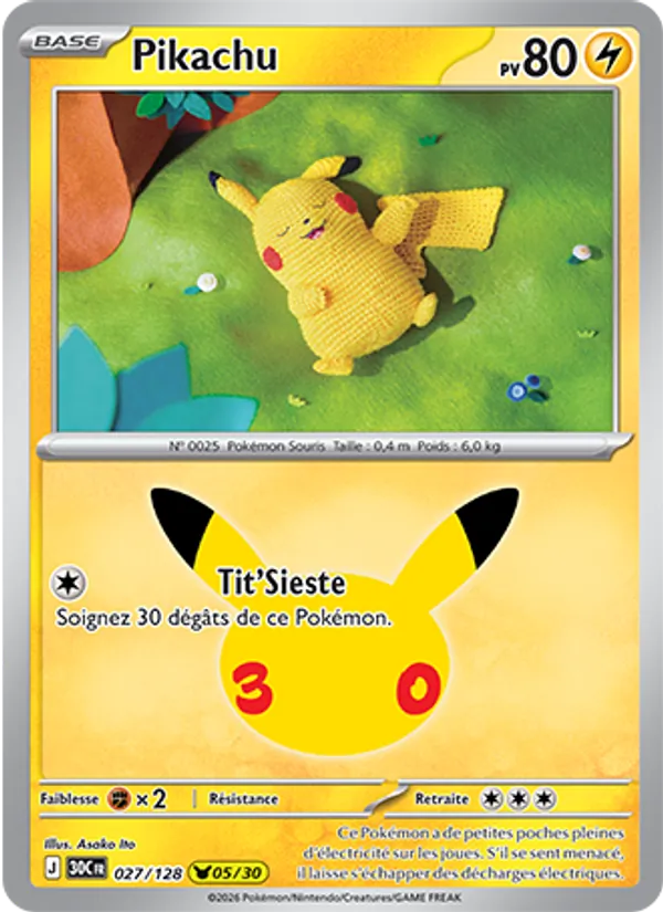 Pikachu – 30ᵉ Anniversaire 27