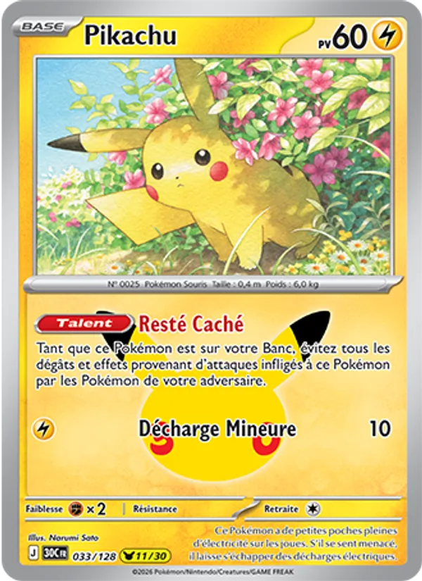 Pikachu – 30ᵉ Anniversaire 33