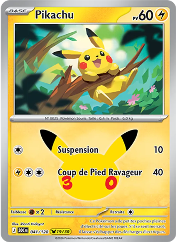 Pikachu – 30ᵉ Anniversaire 41